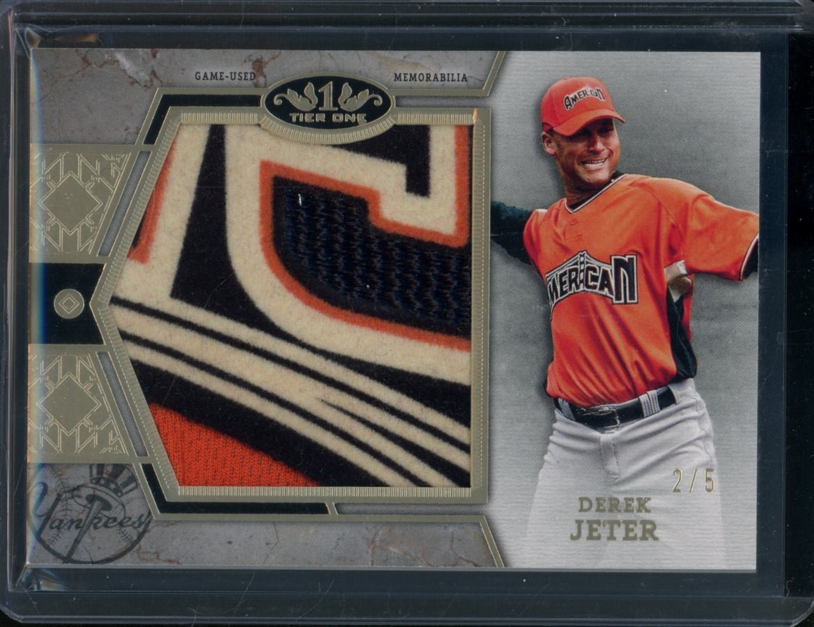2024 Topps Tier One Derek Jeter All Star Game Prodigious Patchs /5 Yankees — view 2