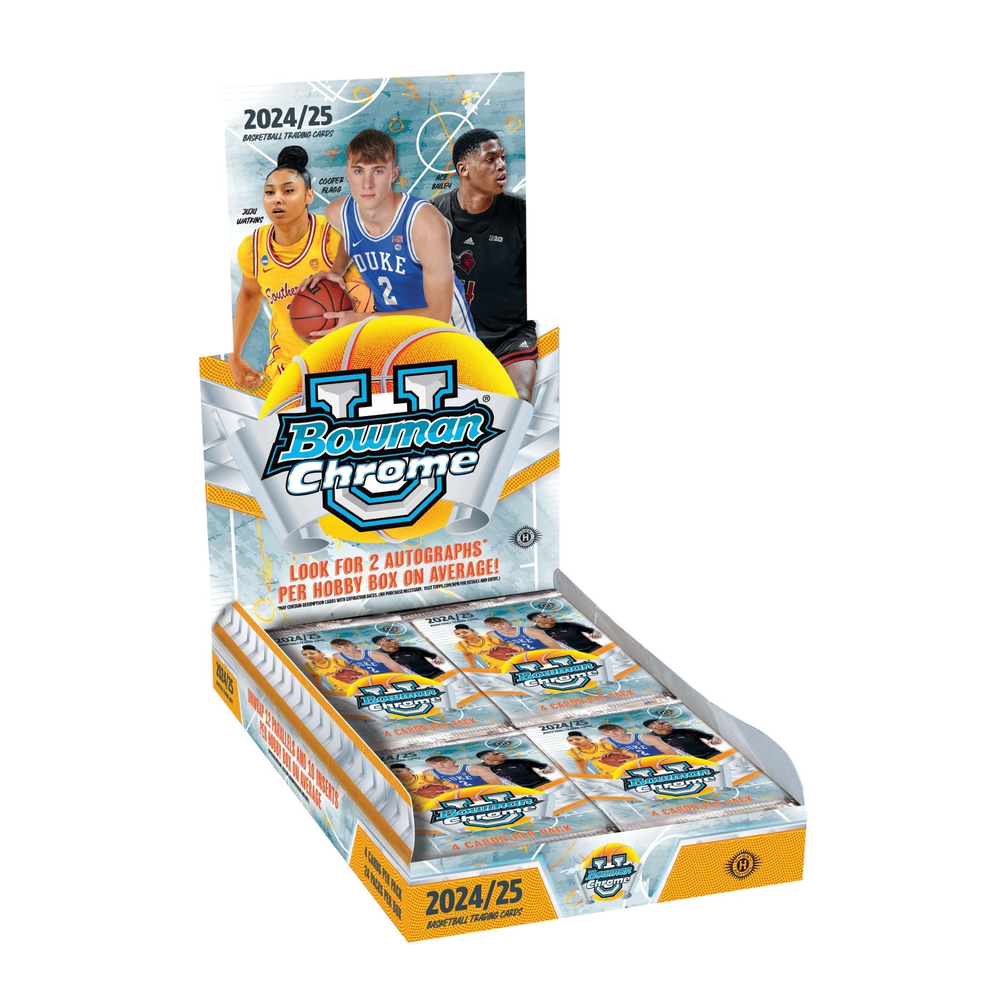 2024/25 Bowman Chrome University Basketball Hobby Box — view 10