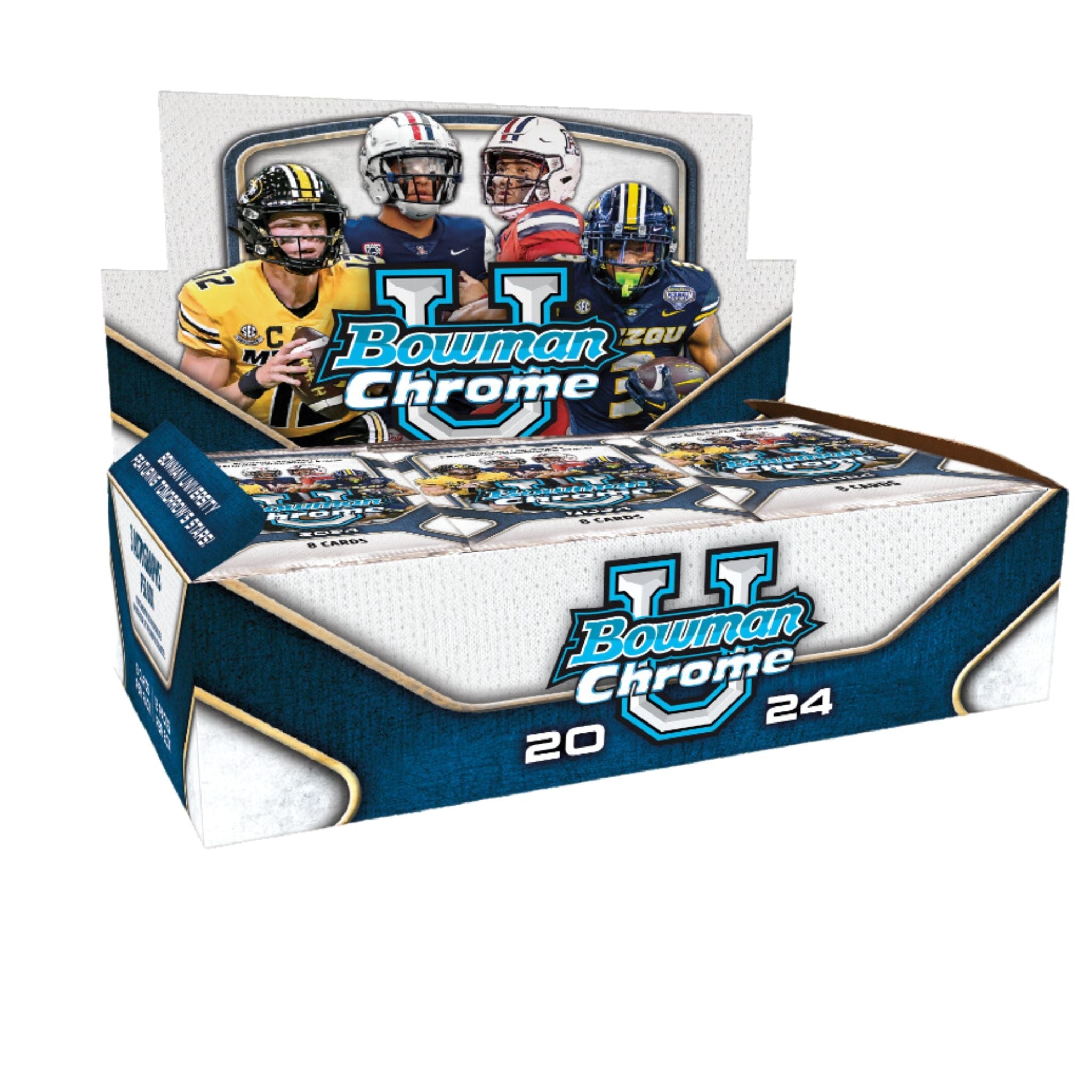 2024 Bowman Chrome University Football Jumbo Box — view 13