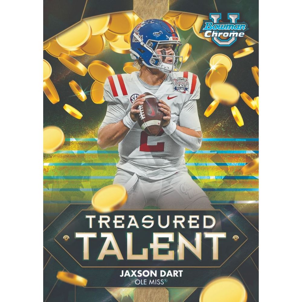 2024 Bowman Chrome University Football Jumbo Box — view 6