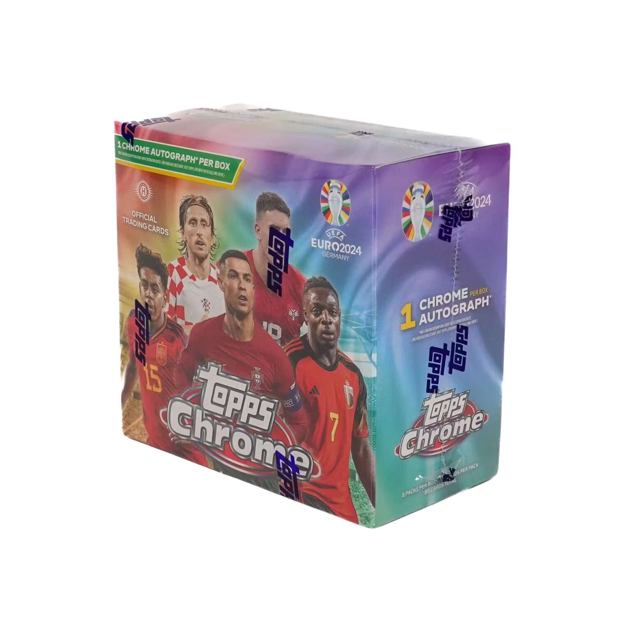 2023/24 Topps Chrome UEFA Euro Soccer Hobby Box — view 6