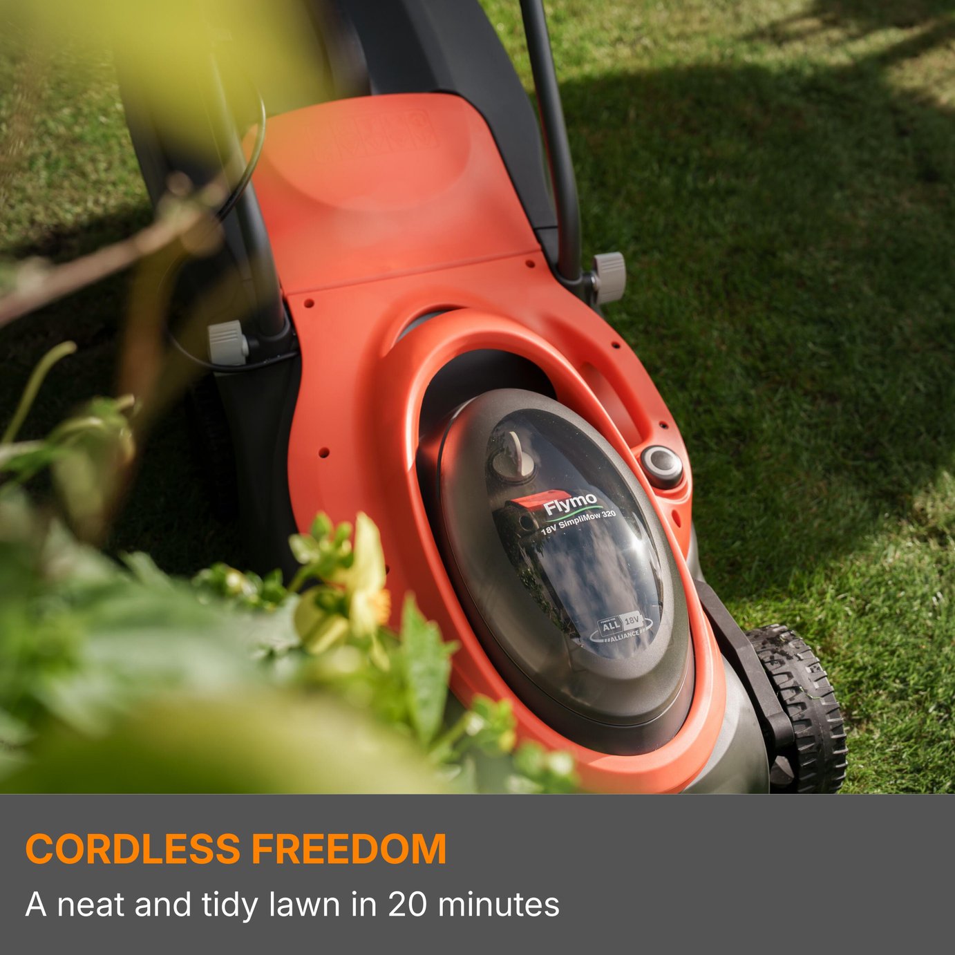 Flymo SimpliMow 320 32cm Cordless Wheeled Lawnmower - 18V — view 3