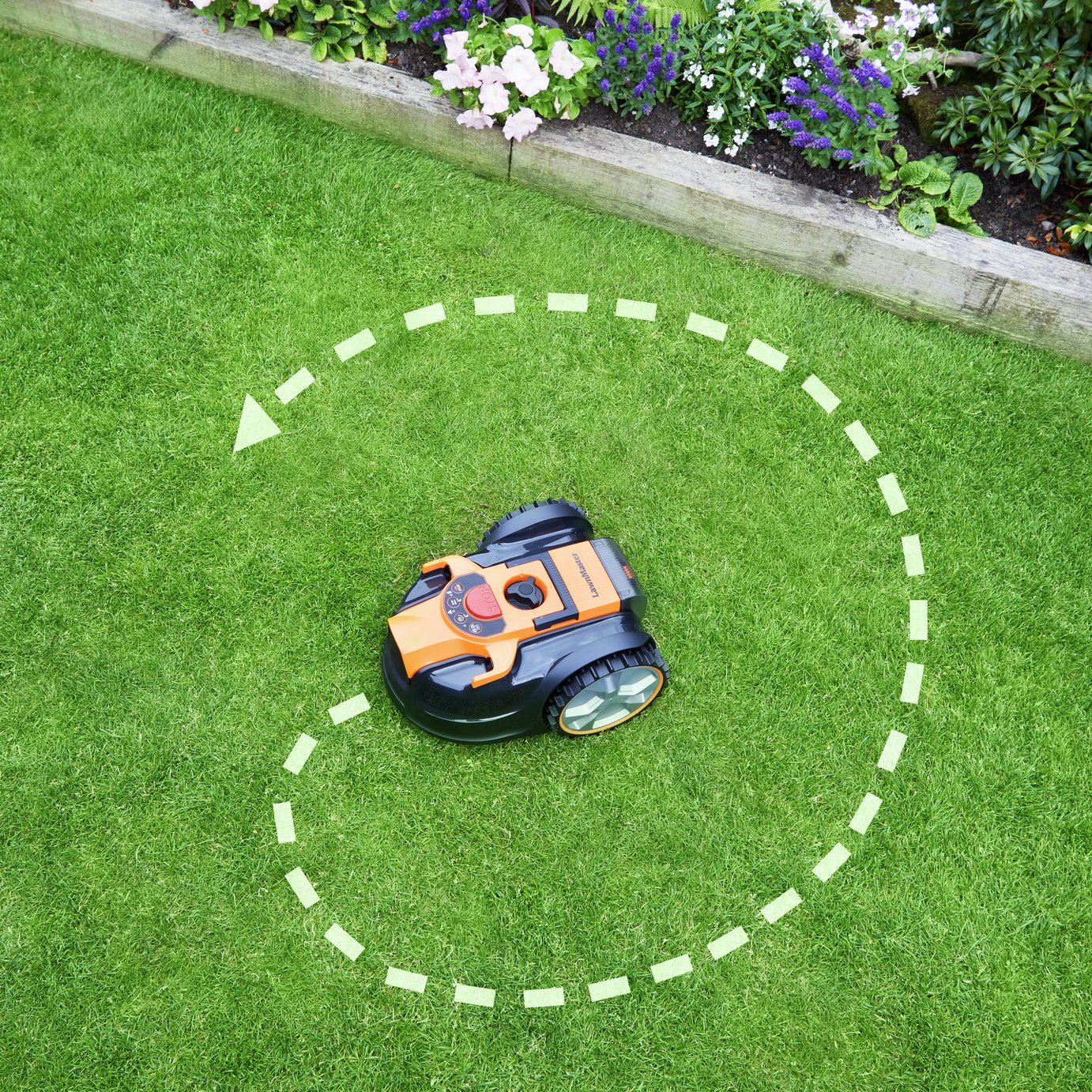 LawnMaster OcuMow 16cm Drop and Mow Cordless Robotic Lawnmower - 24V — view 4