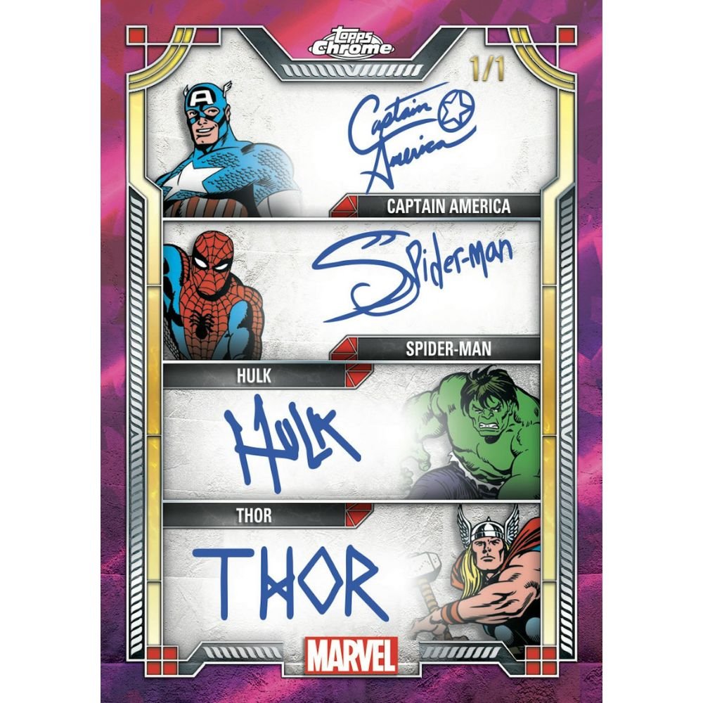2024 Topps Marvel Chrome Sapphire Hobby Box — view 7