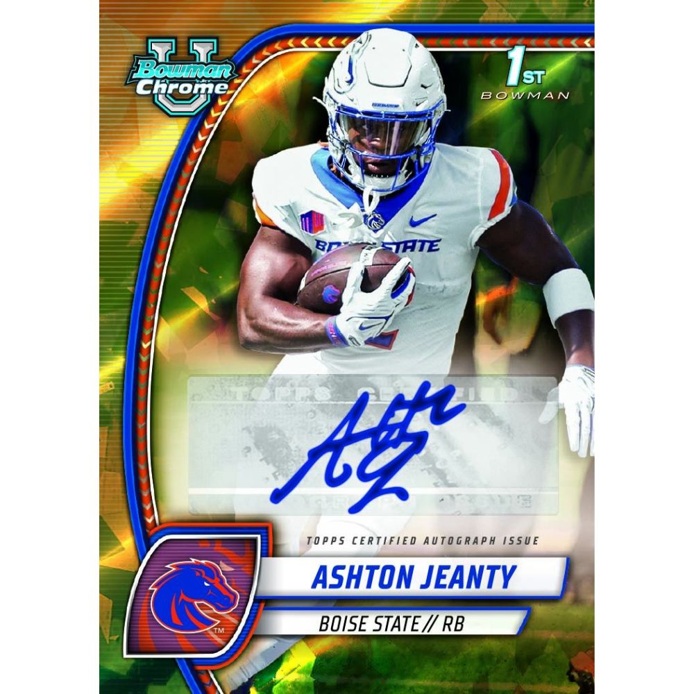 2024 Bowman University Chrome Football Sapphire Edition Box — view 2