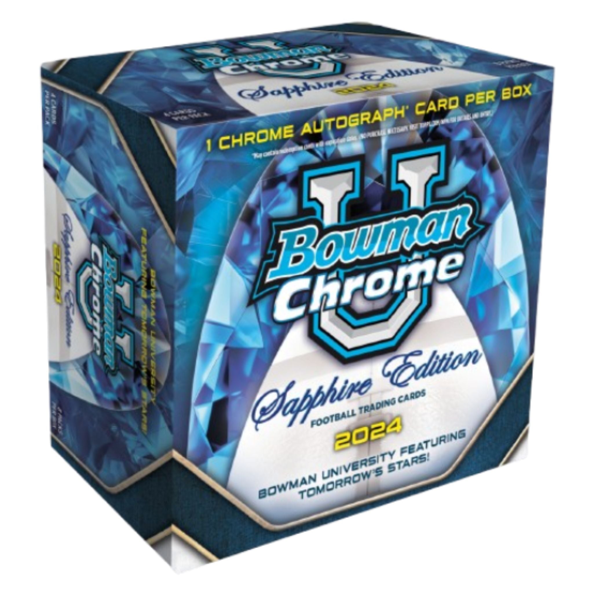 2024 Bowman University Chrome Football Sapphire Edition Box — view 11