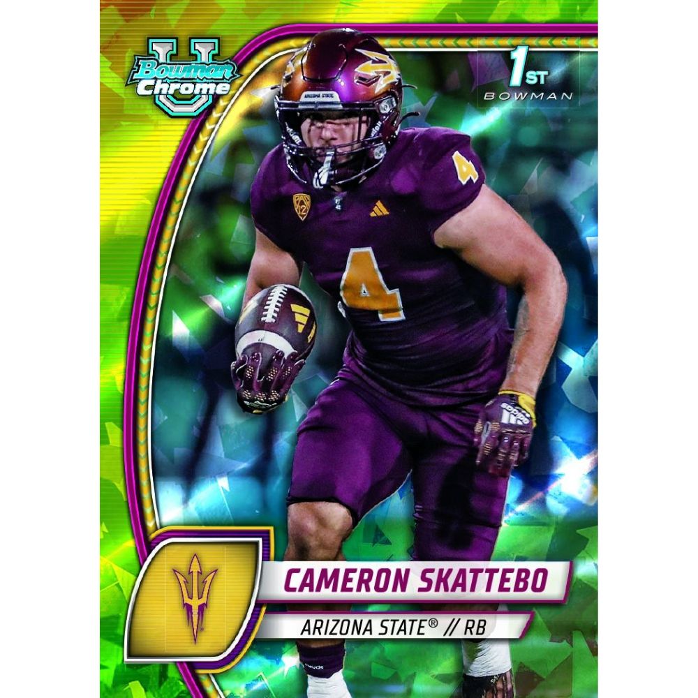 2024 Bowman University Chrome Football Sapphire Edition Box — view 3