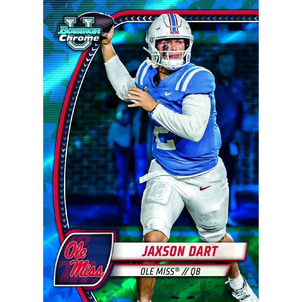 2024 Bowman University Chrome Football Sapphire Edition Box — view 6