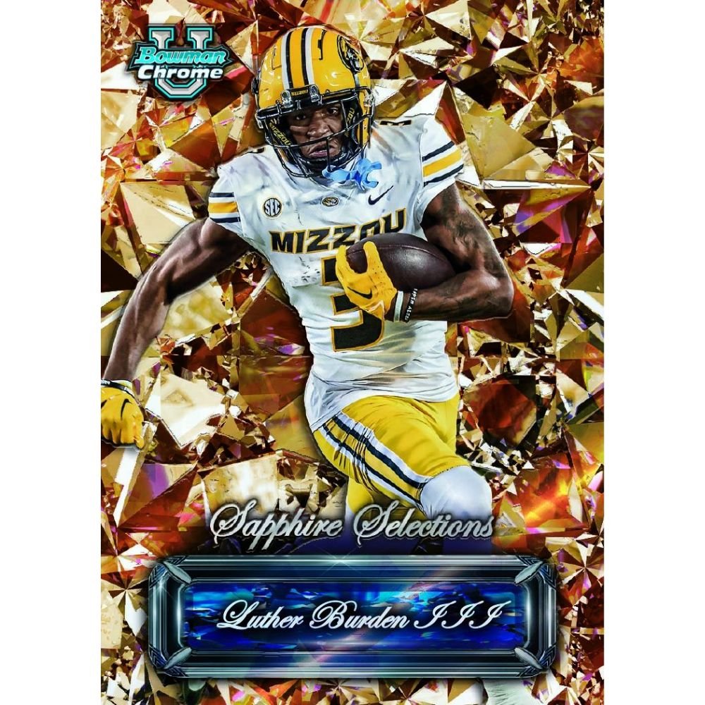 2024 Bowman University Chrome Football Sapphire Edition Box — view 8