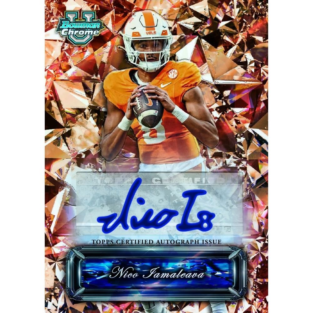 2024 Bowman University Chrome Football Sapphire Edition Box — view 9