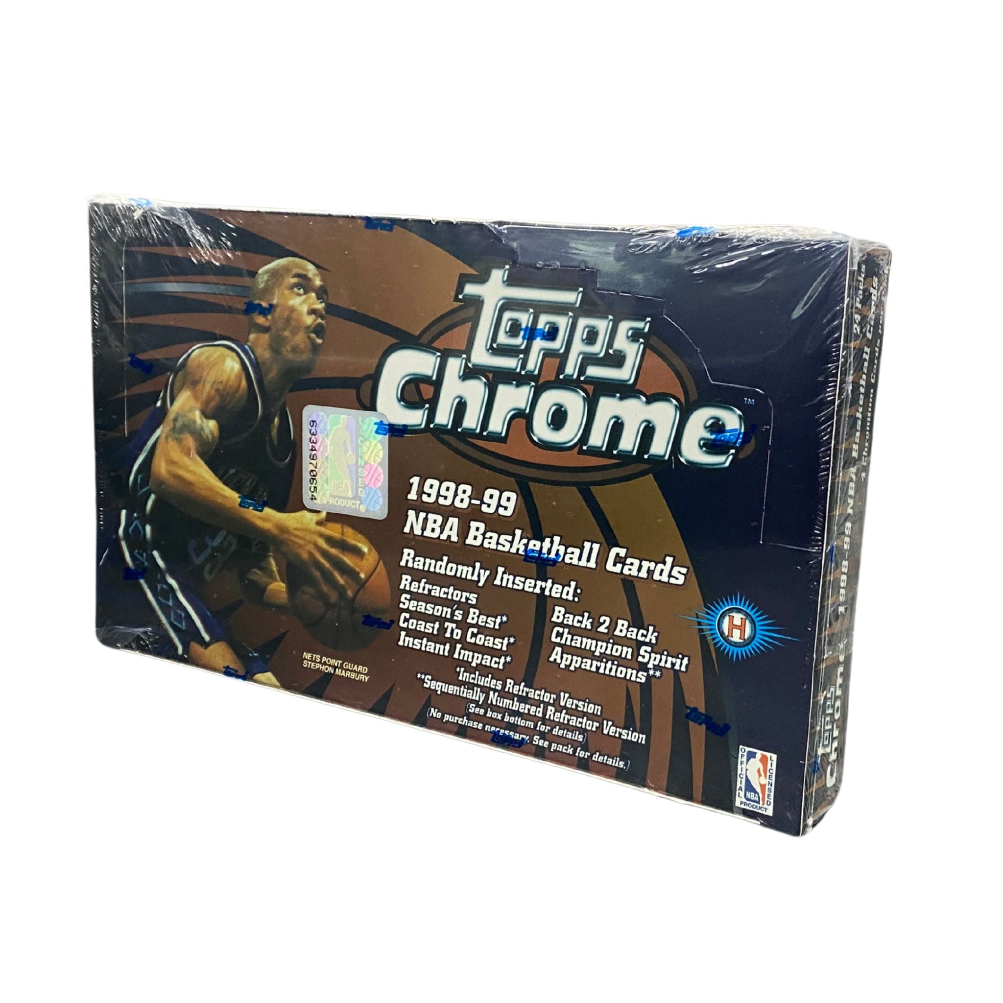 1998/99 Topps Chrome Basketball Hobby Box — view 2