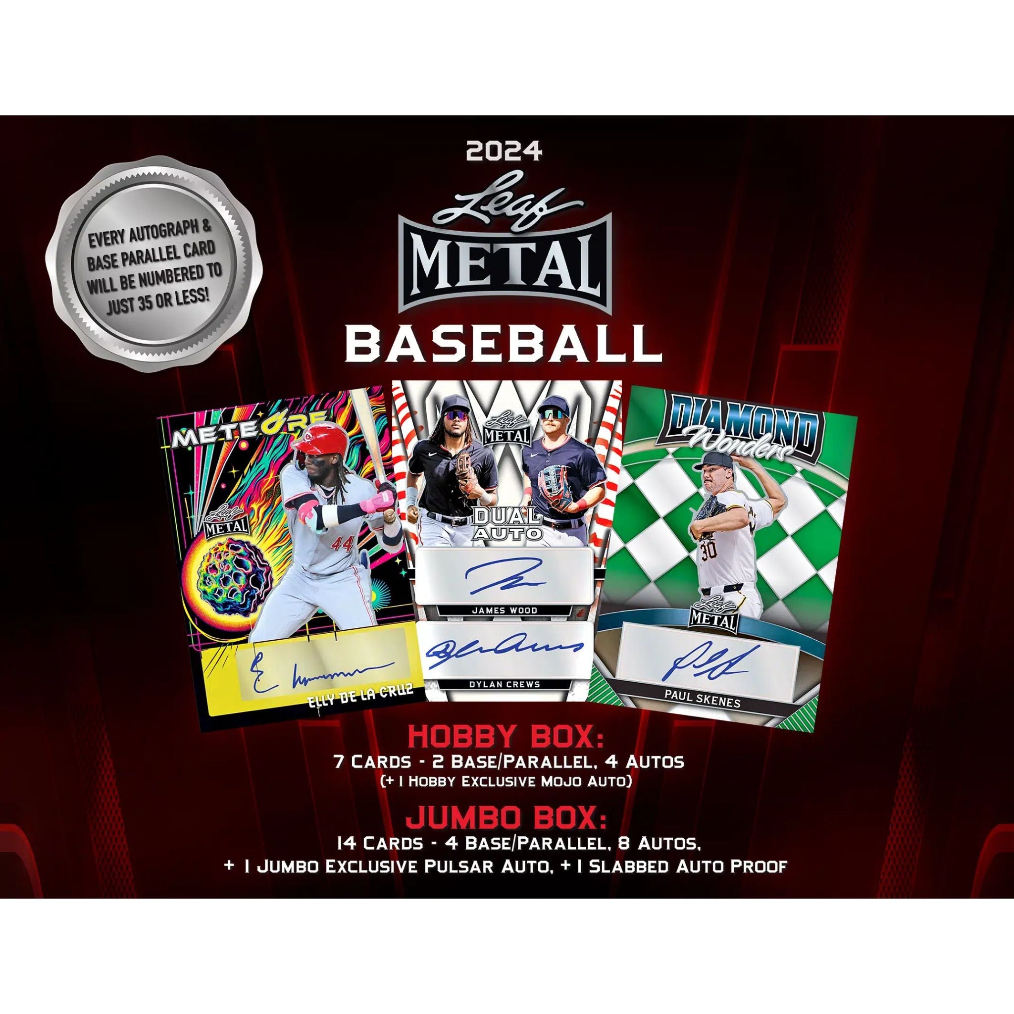 2024 Leaf Metal Baseball Jumbo Box