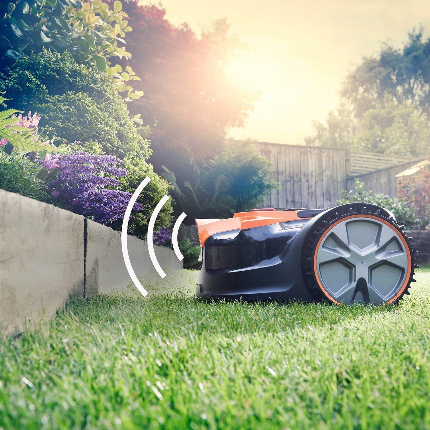 LawnMaster OcuMow 16cm Robotic Lawnmower with Spare Battery and Trimmer - 24V — view 9