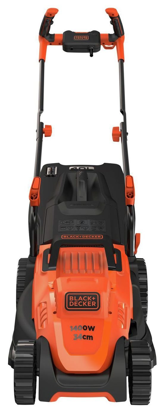Black + Decker 34cm Corded Rotary Lawnmower - 1400W — view 3