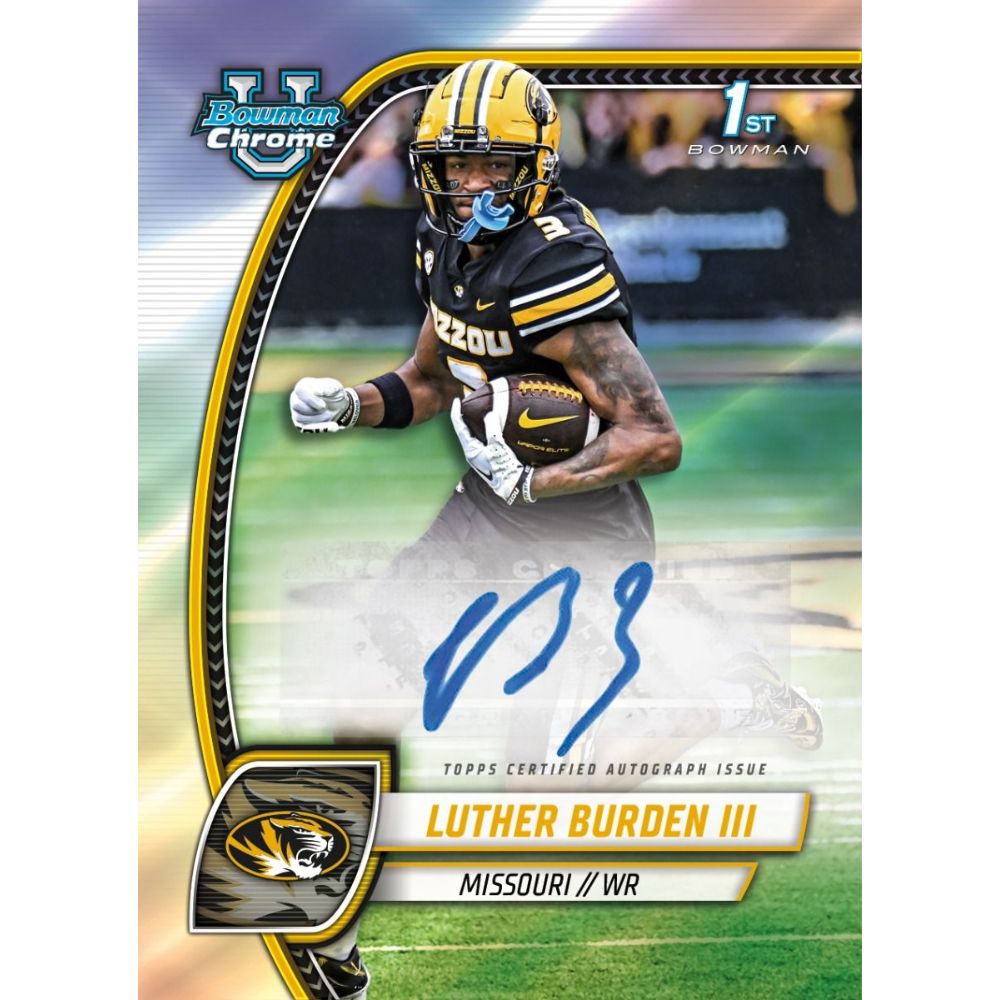 2024 Bowman Chrome University Football Hobby Box — view 7