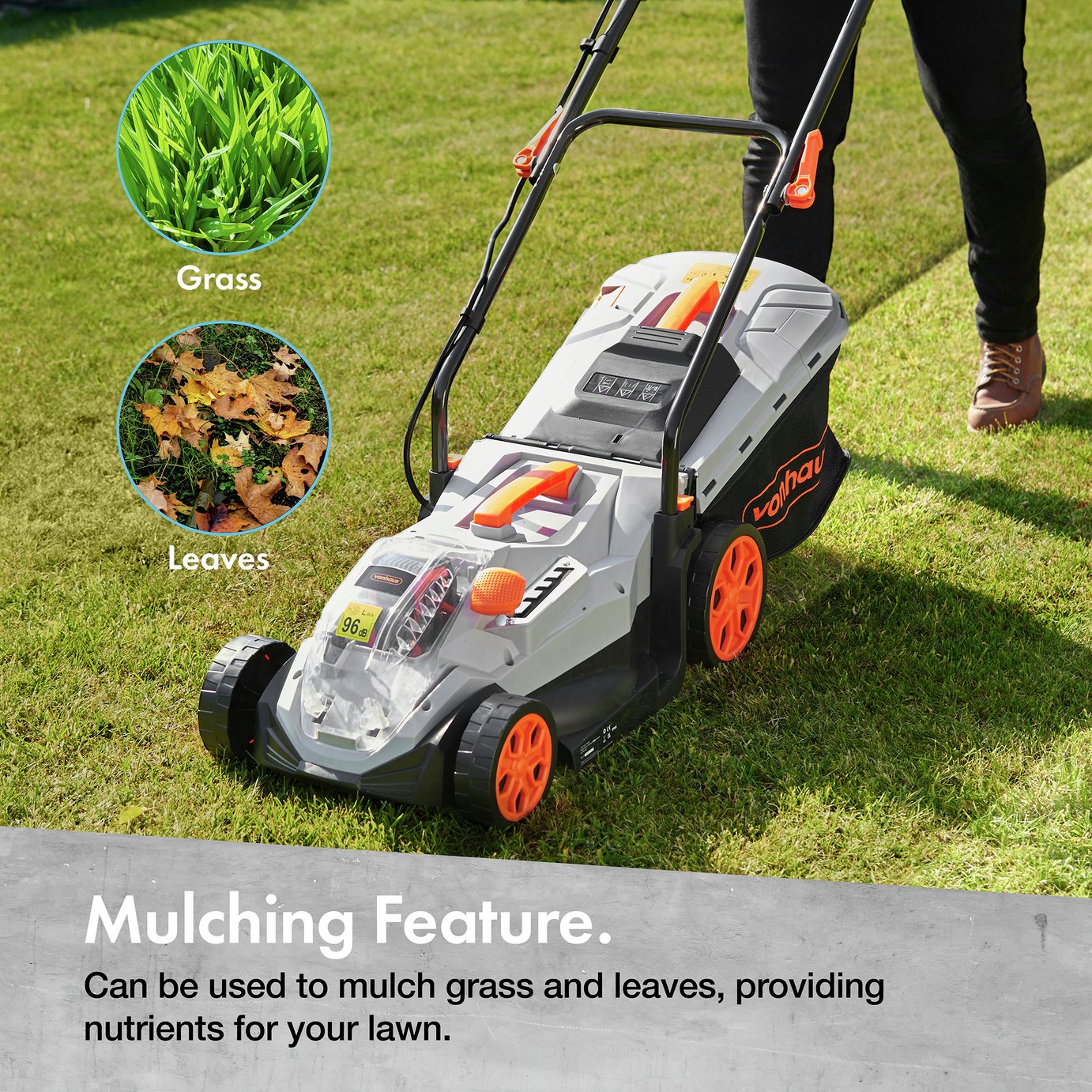 VonHaus 33cm Cordless Lawnmower - 40V — view 2