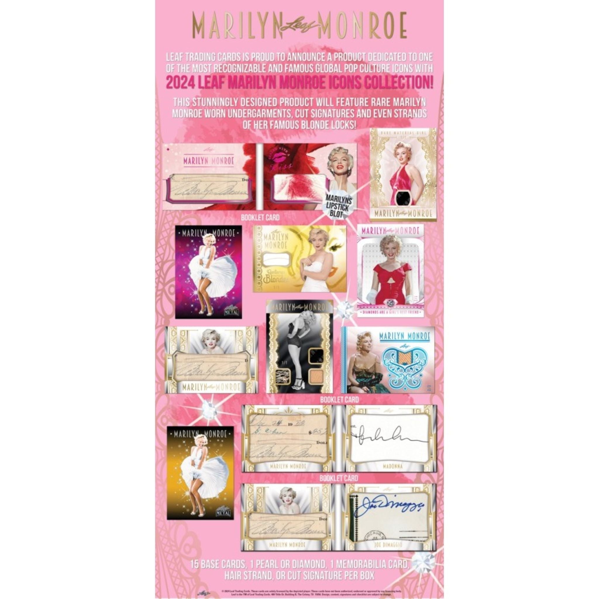 2024 Leaf Marilyn Monroe Icons Collection Hobby Box