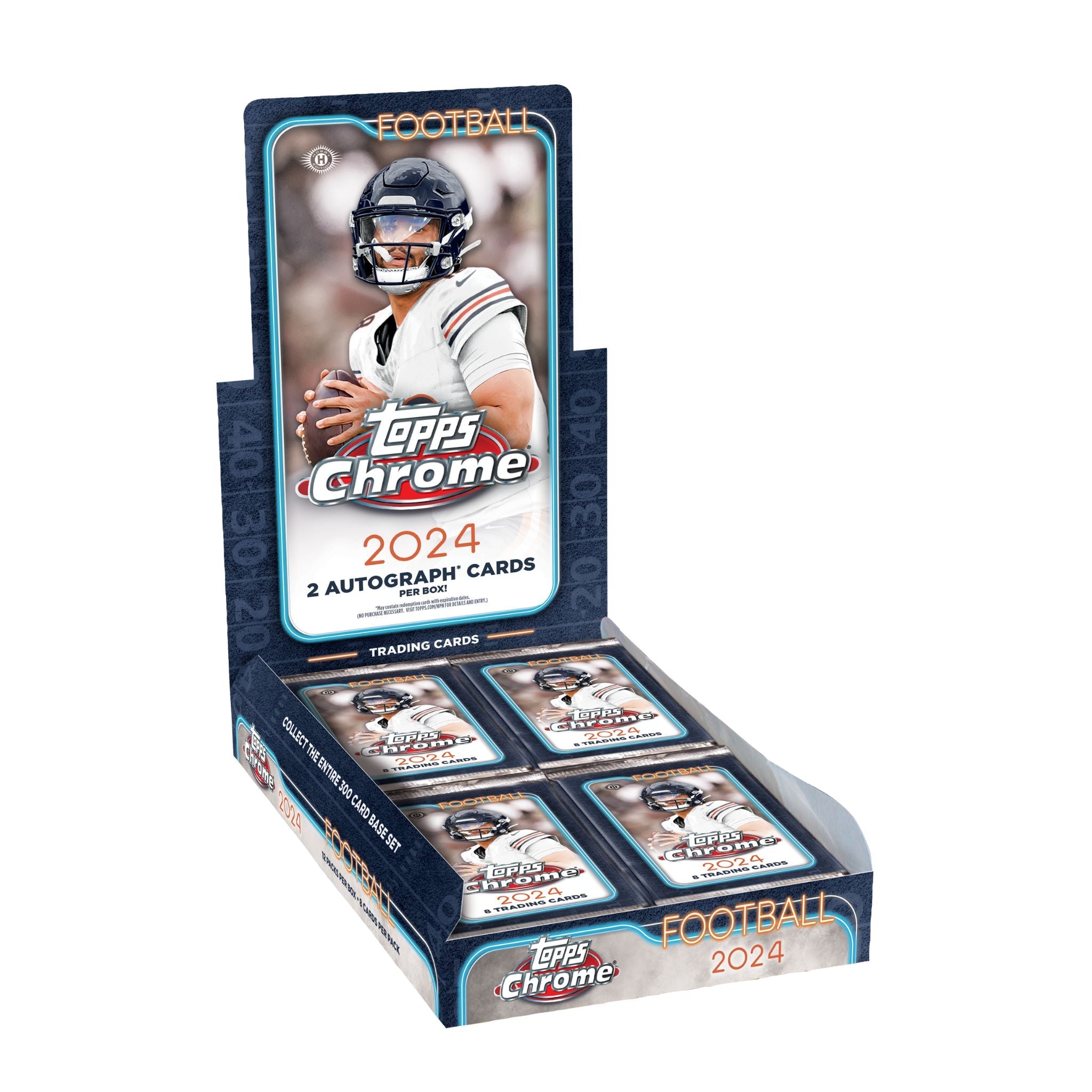 2024 Topps Chrome Football Hobby Box — view 7