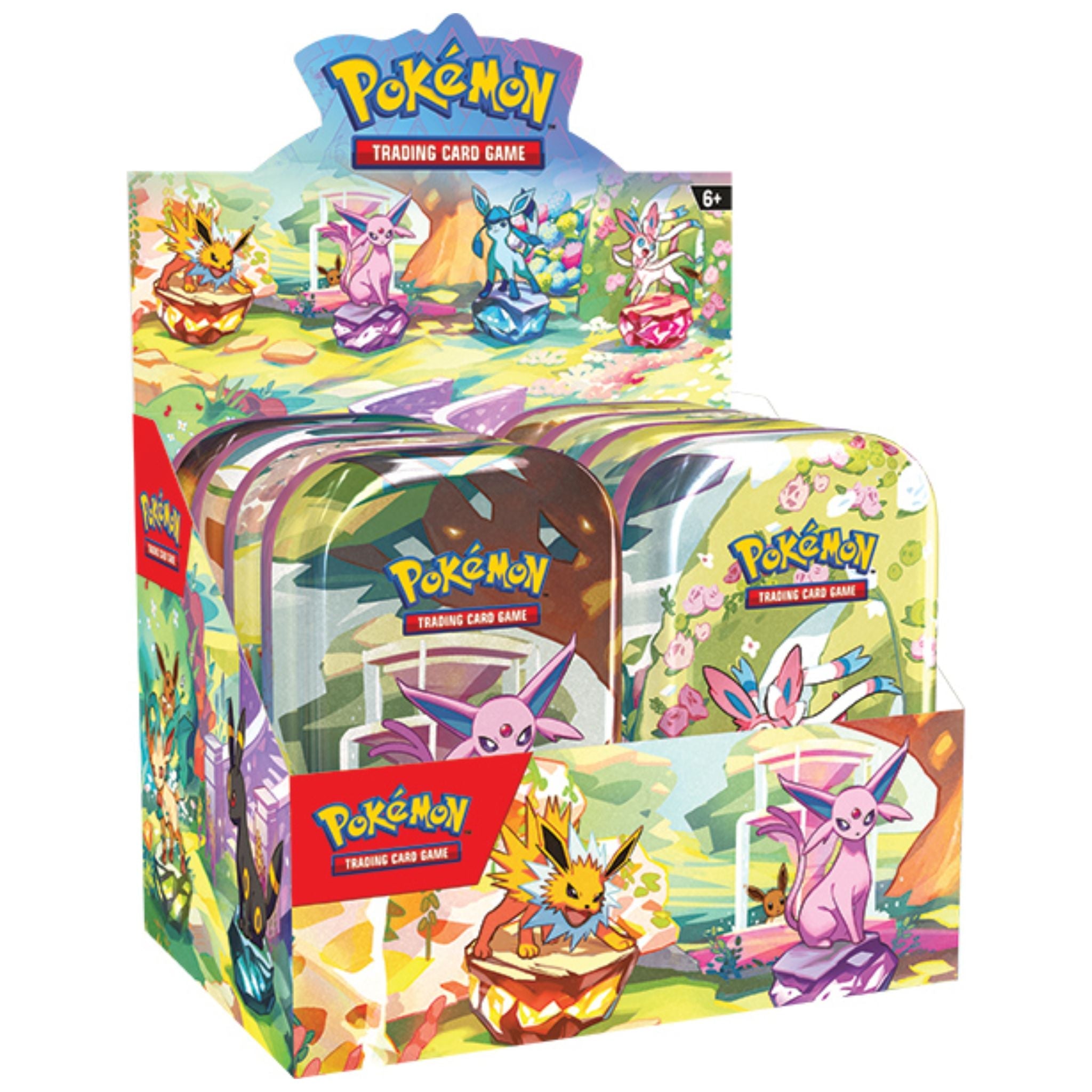 Pokemon Scarlet & Violet Prismatic Evolutions Mini Tin Display — view 2