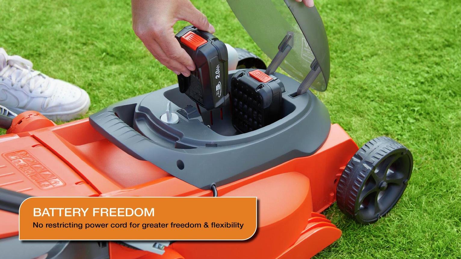 Flymo EasiStore 340R 34cm Cordless Wheeled Lawnmower - 36V — view 3
