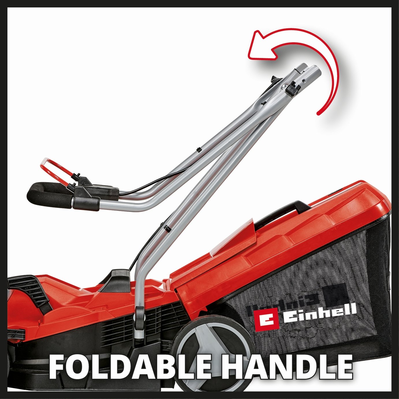 Einhell 33cm Cordless Brushless Rotary Lawnmower & Trimmer — view 5