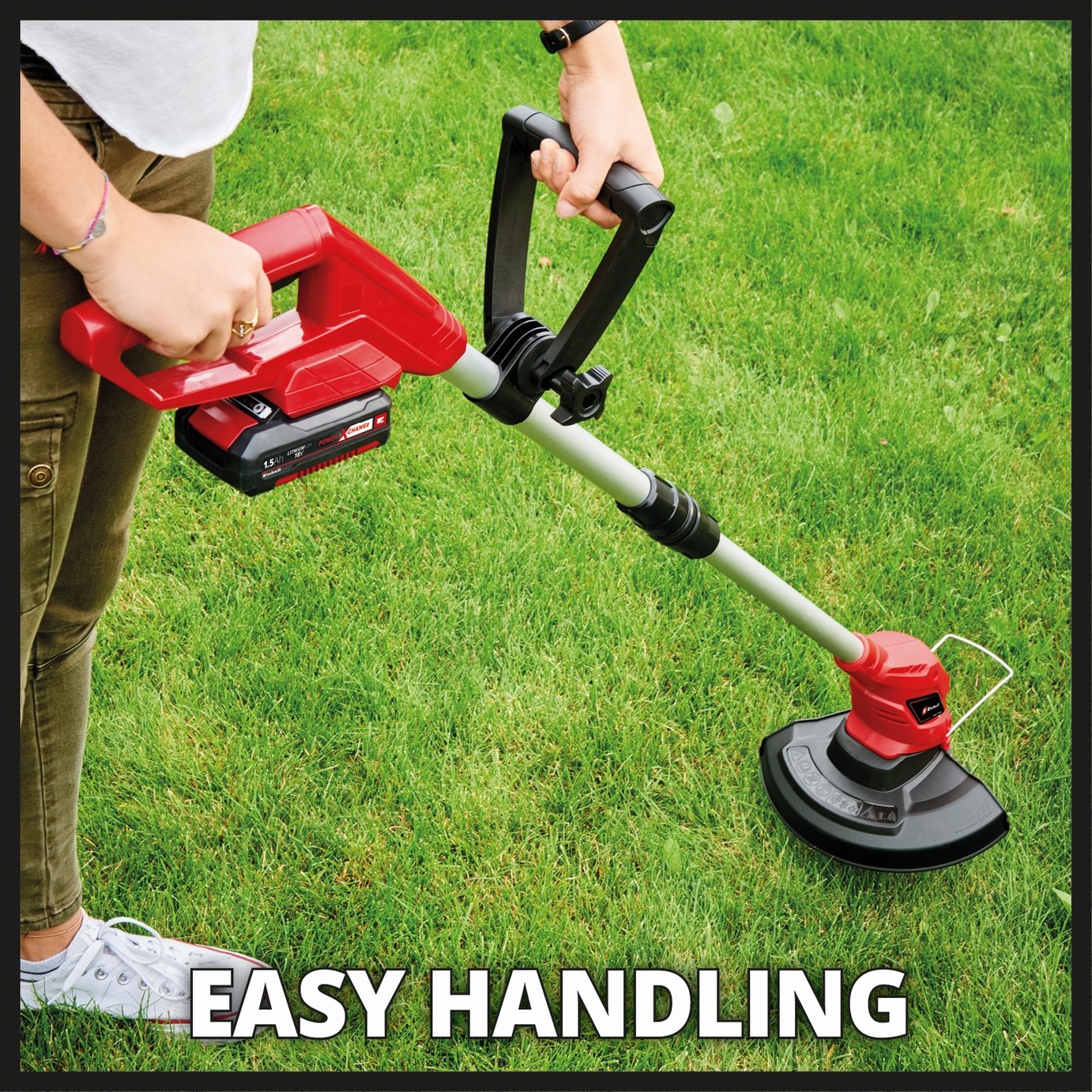 Einhell 33cm Cordless Brushless Rotary Lawnmower & Trimmer — view 9