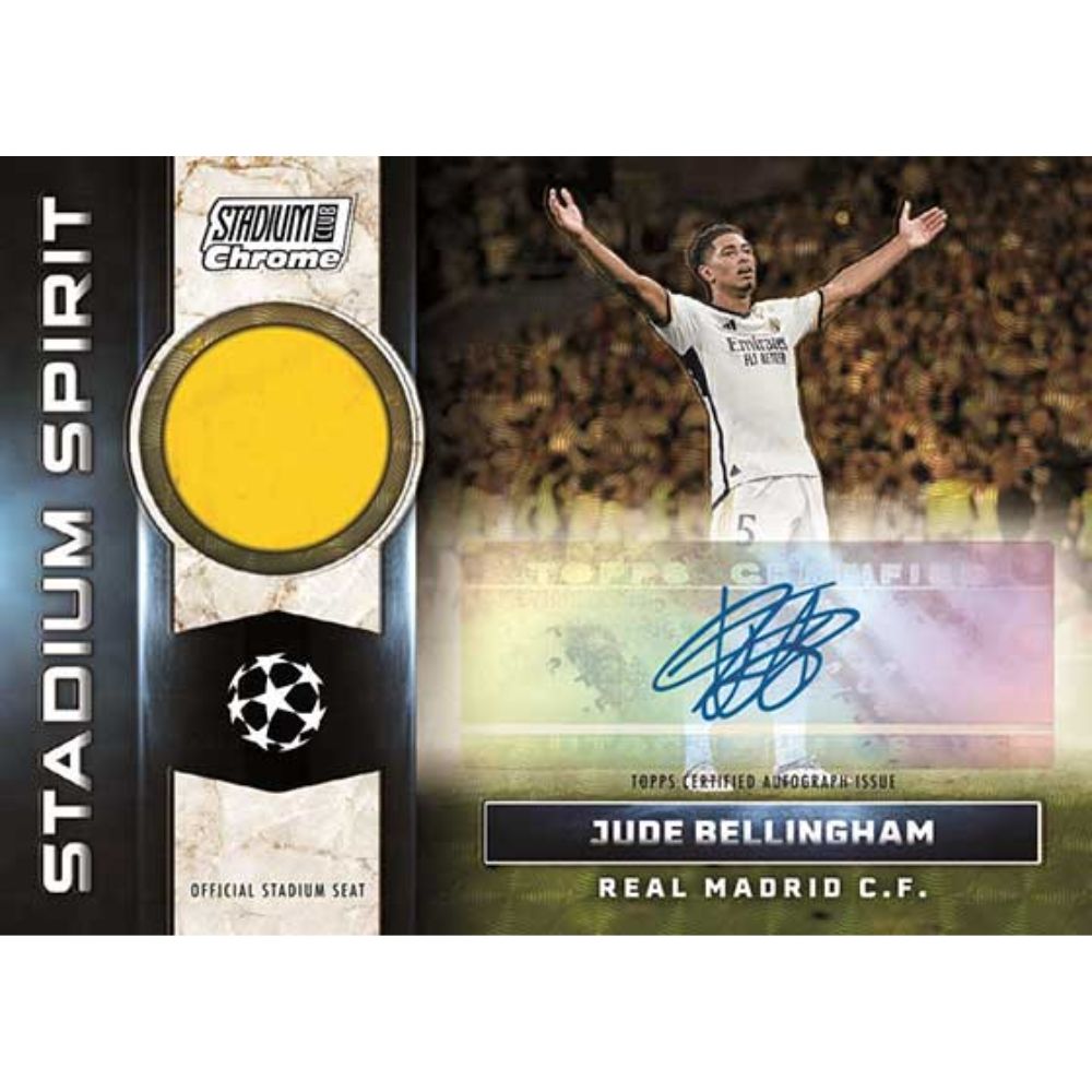 2023/24 Topps Stadium Club Chrome UEFA Club Competitions Soccer Hobby Box