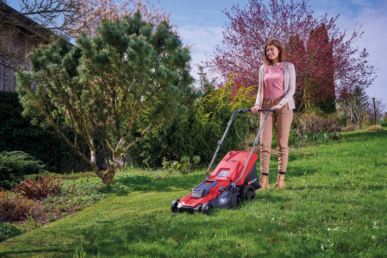 Einhell 43cm Corded Electric Rotary Lawnmower - 1800W — view 7