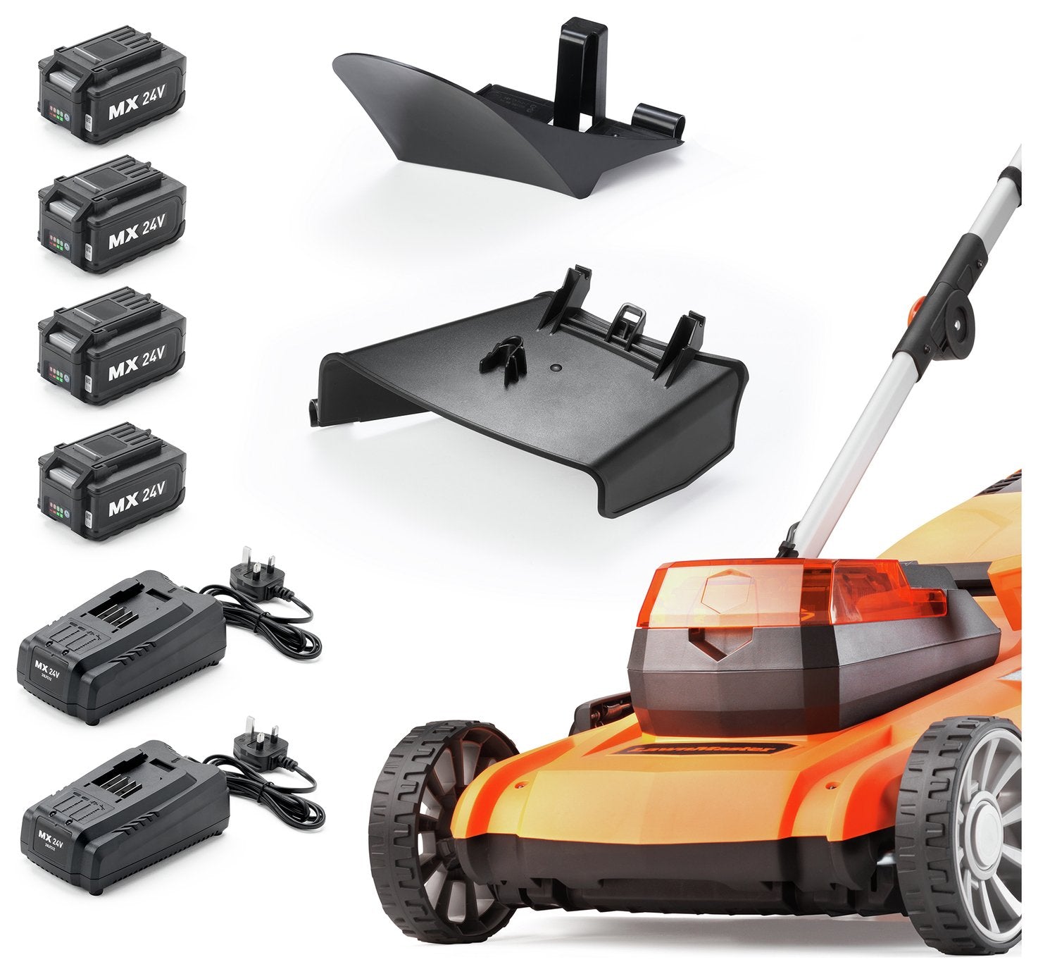 LawnMaster 46cm Cordless Rotary Lawnmower with 2 Sets of Batteries - 48V — view 14