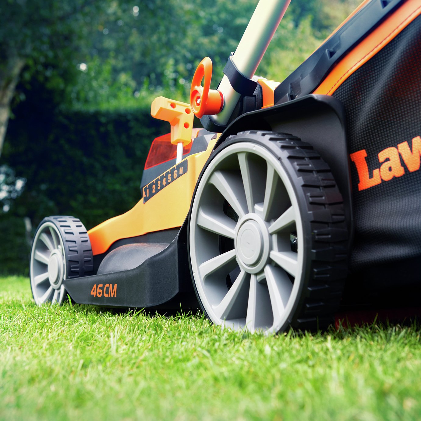 LawnMaster 46cm Cordless Rotary Lawnmower with 2 Sets of Batteries - 48V — view 7