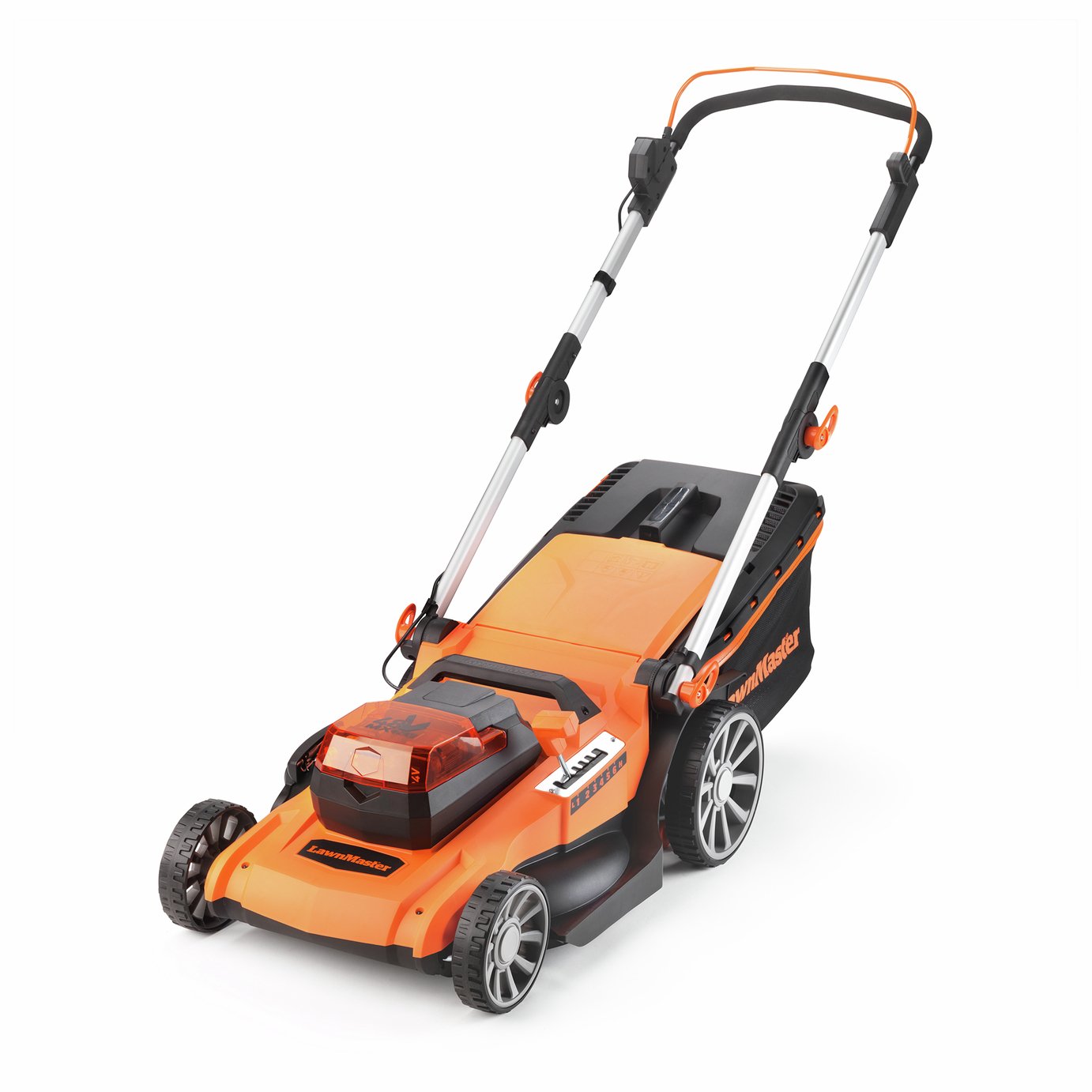 LawnMaster 46cm Cordless Rotary Lawnmower with 1 Set of Batteries - 48V