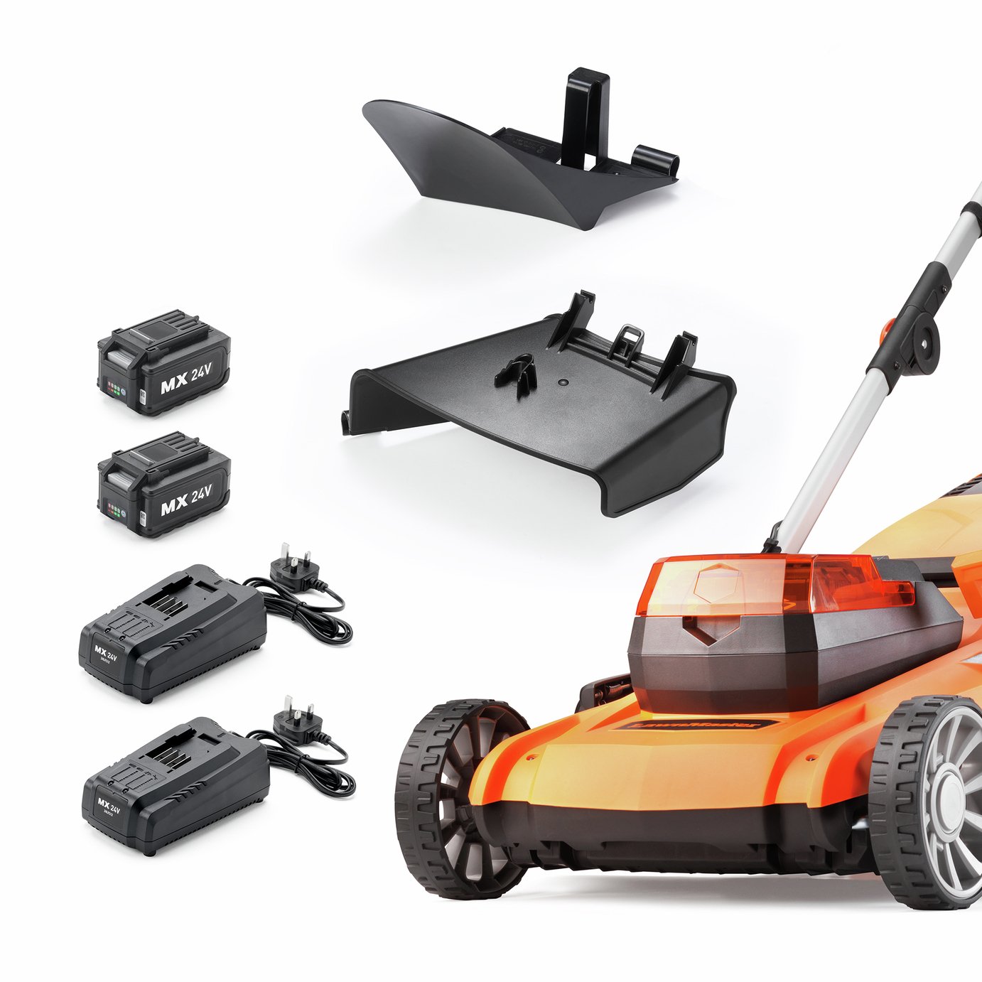 LawnMaster 46cm Cordless Rotary Lawnmower with 1 Set of Batteries - 48V — view 14