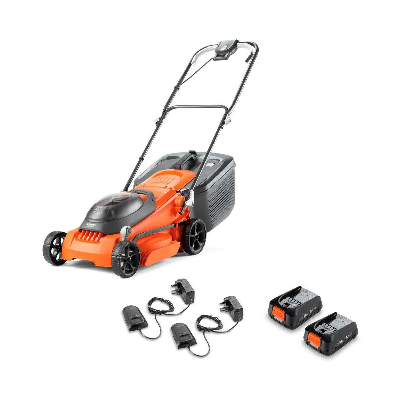 Flymo EasiStore 380R 38cm Cordless Wheeled Lawnmower - 36V