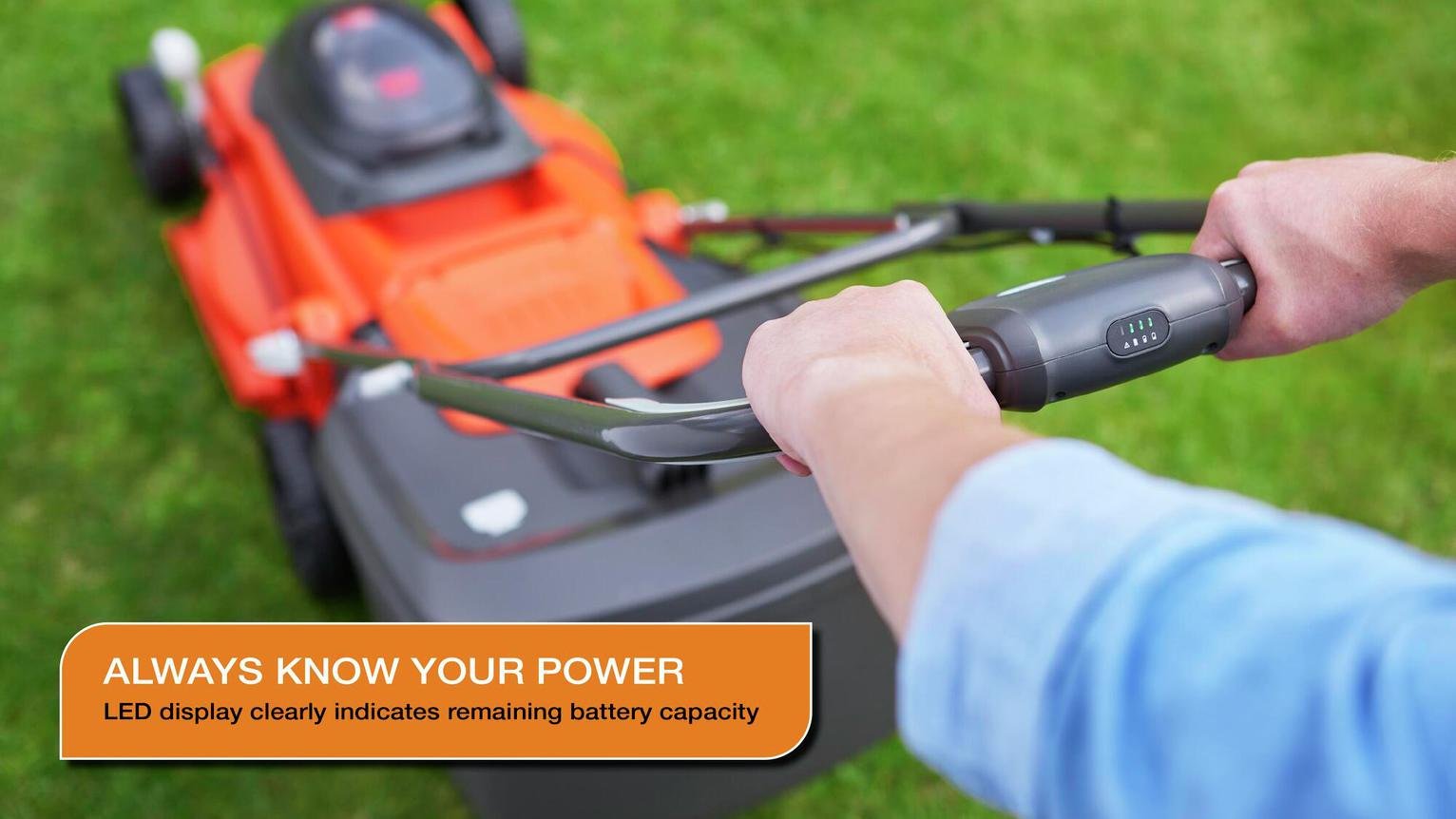Flymo EasiStore 380R 38cm Cordless Wheeled Lawnmower - 36V — view 7